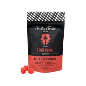 Fruit Punch Delta-9 Gummies | 200mg THC + 200mg CBD