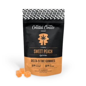 Sweet Peach Delta-9 Gummies | 200mg THC + 200mg CBD