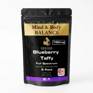 Blueberry Taffy 2:1 Blend 5-Count | 150mg THC