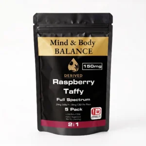 Rasberry Taffy 2:1 Blend 5-Count | 150mg THC