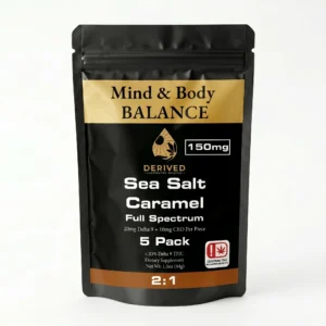Sea Salt Caramel 2:1 Blend 5-Count | 150mg THC