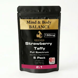 Strawberry Taffy 2:1 Blend 5-Count | 150mg THC