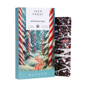 Jack Frost Peppermint Bark Chocolate Bar