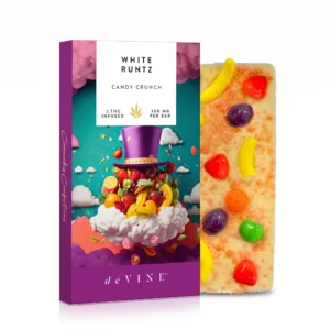 White Runtz Candy Crunch Chocolate Bar